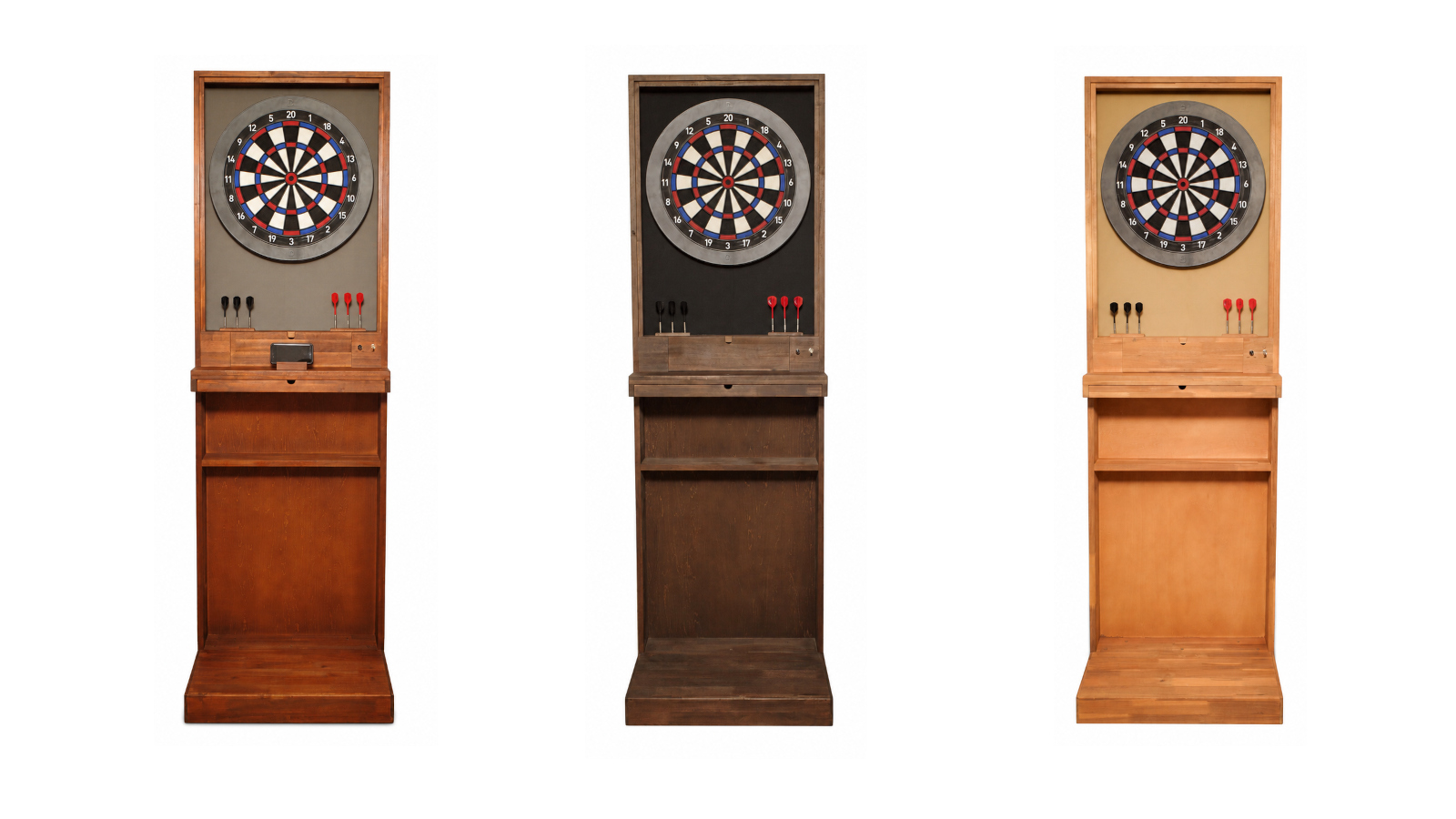 ブラウン、ダークブラウン、ベージュのDARTS NEST 3色ラインナップ