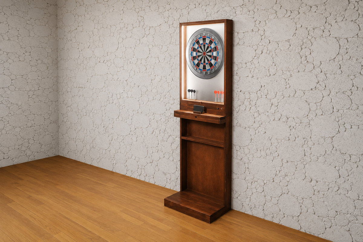 部屋になじむDARTS NESTの設置イメージ